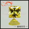 diamond golden yellow 3x3 square princess cubic zirconia loose diamond
